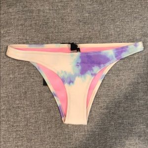 Tie Dye triangl bikini bottom sz L